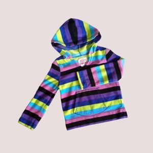 Kids Fleece Multi Color Pullover with Hoodie